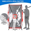 AOLIGEIJS Baseball Softball Batter Dummy,Pitching Training Mannequin,with Target Pockets,Pitching Aid