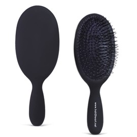 hair2heart Hair Extension Brush for Hair Extensions, Hair Brush without Pulling, Care Brush with Loops