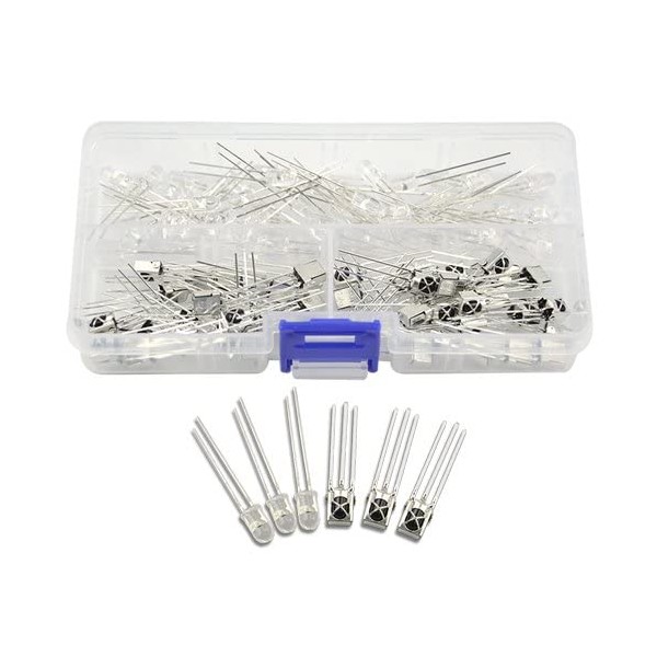 BGTXINGI 100pcs 50 Pairs 5mm Infrared Diode LED 940nm IR