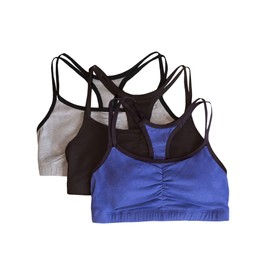 Fruit of the Loom Women's Spaghetti Strap Cotton Pullover Sports Bra