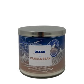 Ocean + Vanilla Bean 3 Wick Candle 14.5 oz / 411 g [Made with Natural Essential Oil]