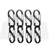 BLACKDOG S-Shaped Carabiner, Carabiner, Small, Stylish, 8 Hooks, 8 Hooks,
