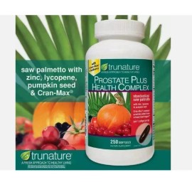 trunature Prostate Plus Health Complex, 250 Softgels with Saw Palmento