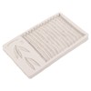 Silicone Mold Safe Elastic Grey Leaves Bamboo Design Tear Resistant