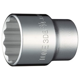 TONE Socket (12 Square) 3DB-24 Insertion Angle 9.5mm (3/8") Double Side Width 3/4"