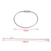 20 Unids Alambre De Acero Inoxidable Llaveros Cable Heavy Duty