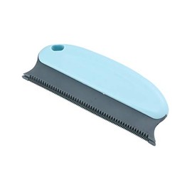 SATiNU Cat Dog Hair Removal Brush Pet Hair Cleaning Brush Comb Pet Comb for Comforter/Bed/Sofa/Carpet Cleaning (B, Cleaning Brush*Light Blue)