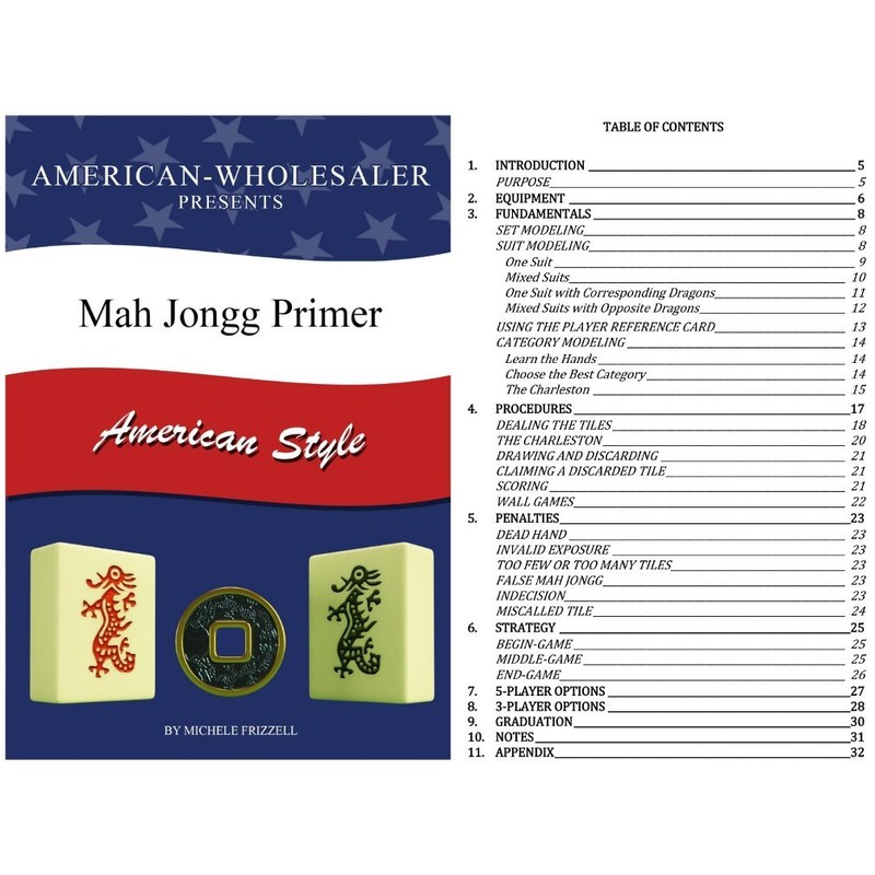 American Mah Jongg Set - 166 Premium White Tiles, 4