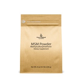 PURE ORIGINAL INGREDIENTS Methylsulfonylmethane (8 oz) MSM, Natural Sulfur, Dietary Supplement