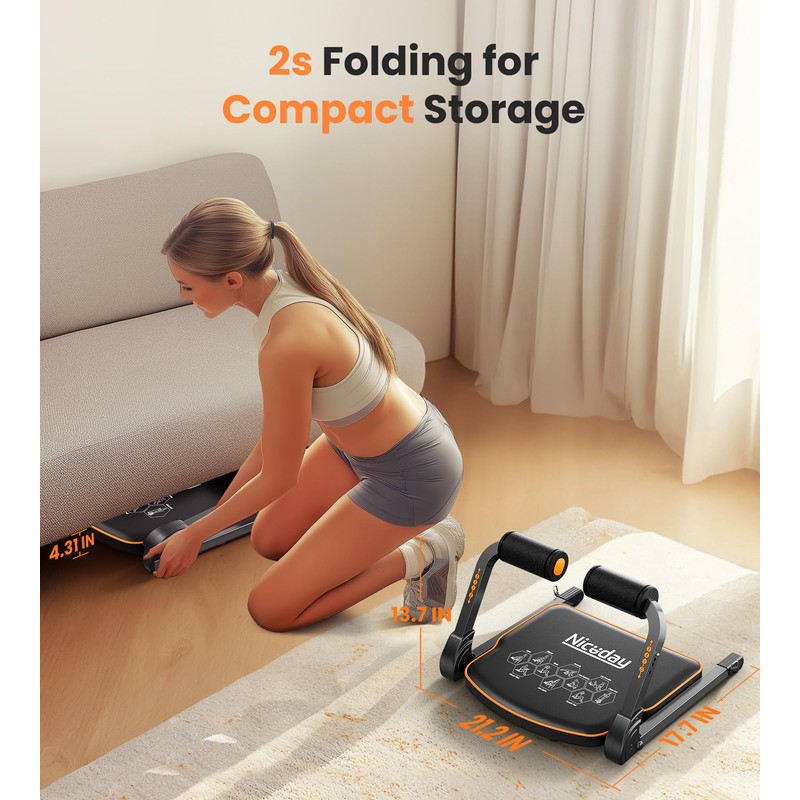 Niceday Ab Workout Equipment, Ab Machines for Stomach Workout, Ab
