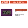 6 Pack of Mini Hygrometers by ONGROK, Small Humidity Temperature