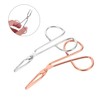 Baluue 2pcs Sturdy Stainless Steel Eyebrow Tweezers Scissor Handle Precision