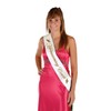 Beistle Homecoming Satin Sash, 33-Inch by 4-Inch, Court