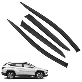 Norand Window Visors for Hyundai Tucson 2022 2023 2024 Rain Guards Shades Extra Durable Tape-on Side Window Deflectors Vent Window Visors Accessories 4pcs Set