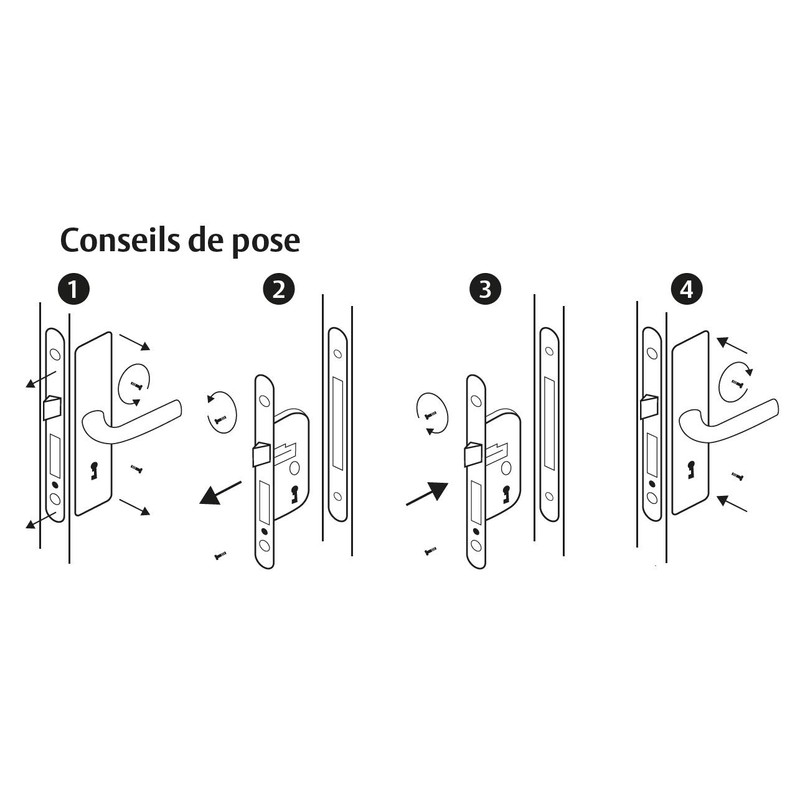 VACHETTE D226R-A40/N/SC 3 Gorges Reversible High Security Key Lock Round