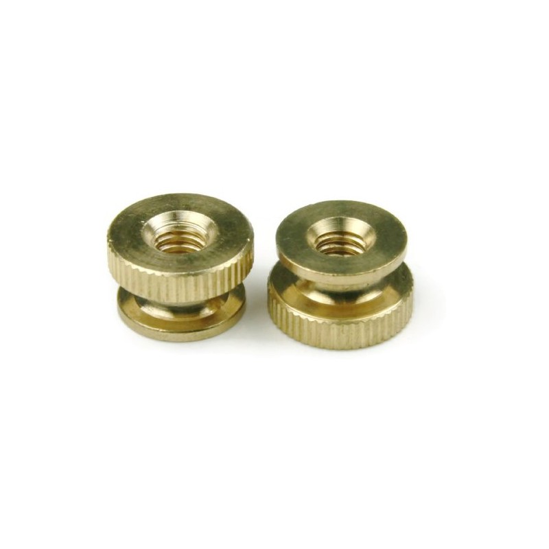 Knurled Thumb Nuts Brass Circular Knurl Nuts #12-24 Qty 25
