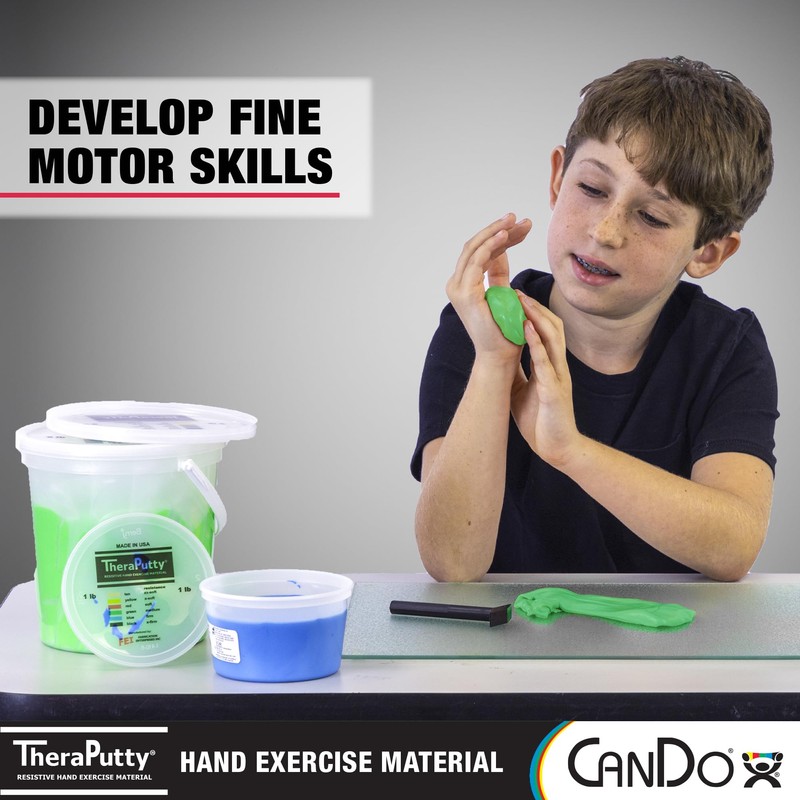 CanDo Theraputty Plus Hand Exercise Putty for Rehabilitation, Exercises, Hand