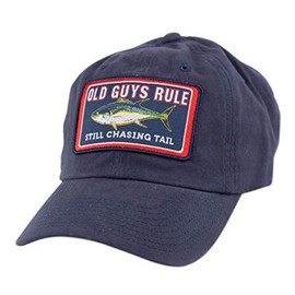 OLD GUYS RULE Hat, Baseball Cap for Men | Still Chasing Tail | for Dad, Husband, Grandfather | Navy