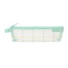 Midori 41846006 Mesh Checkered Pencil Case, Green