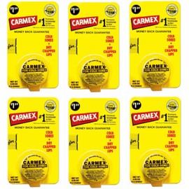 Bálsamo labial Carmex clásico medicado 0.25 oz (paquete de 6)