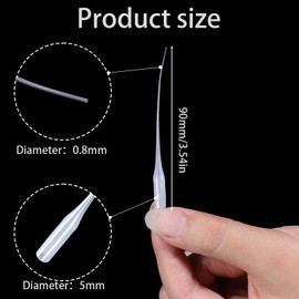 200 PCS Precision Extender Glue Tips, Micro-Tip Plastic Glue Bottle Tips, White Precision Applicator for Hobby Projects Model DIY Crafts Bottle Small Part