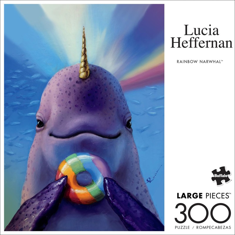 Buffalo Games - Lucia Heffernan - Rainbow Narwhal - 300