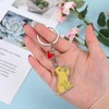 WEWAYSMILE Dog Car Keychain Pet Keychain Portable Metal Keychain Gift