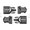 Cressi Buckles for Fins, Black, Rondine - Reaction - Frog