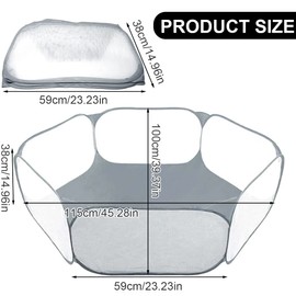 Kids Ball Pit, Indoor & Outdoor Play Tent Playpen Ball Pit Pool (Ball Not Included), 100x115cm Foldable Large Pop Up Toddler Ball Pits Tent for Toddlers Girls Boy