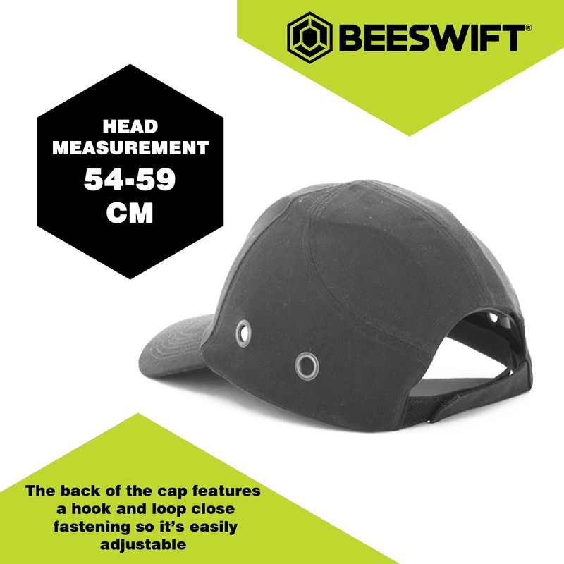 B Brand Safety Baseball Bump Cap Regular, Grey