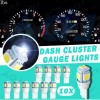 AQJ Dash Instrument Cluster Gauge White LED LIGHTS BULBS KIT