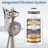 SINGSUO Filtered Rain Shower Head with Handheld Spray Combo, High