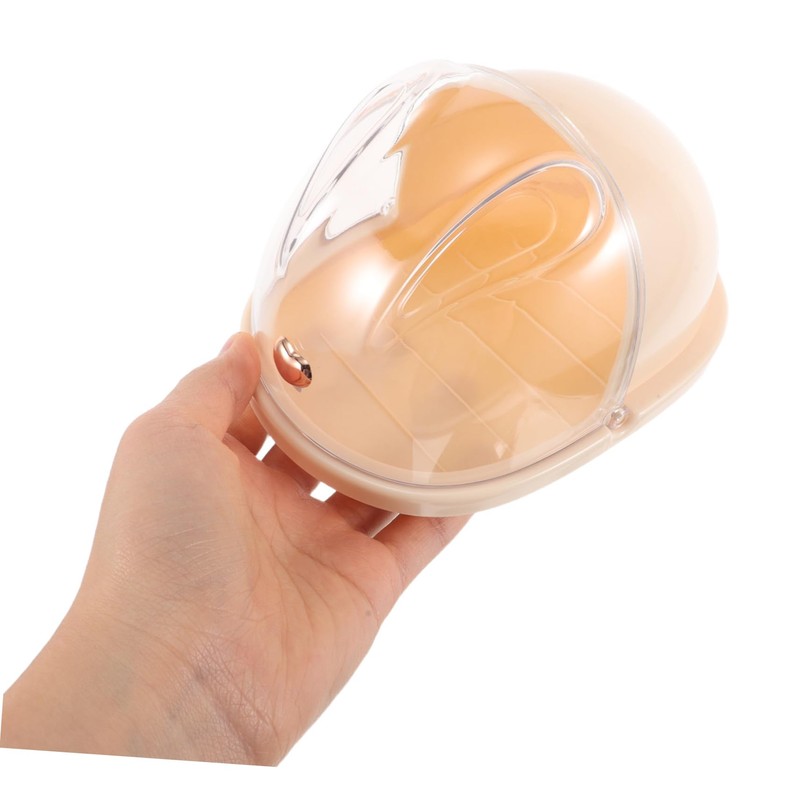 Gatuida Countertop Makeup Sponge Holder Portable Organizer with Lid for