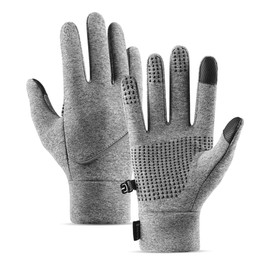 Karsaer G0053 Motorcycle Gloves, Winter, Cold Protection, Fleece Lined, Anti-Slip, Smartphone Compatible, Winter Gloves, Riding, Climbing, Running, Unisex