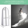 70" Bridal Wedding Gown Dress Garment Bag,Dust Proof Garment Storage