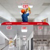 LED Exit Sign LED Edge-Lit Exit Sign Emergency Light, 120-347V,