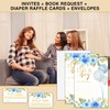 YSTEP 25 Set Baby Shower Invitations with Envelopes Diaper Raffle
