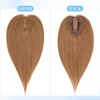 Real Human Hair Toppers,S-noilite Honey Brown Remy Hair Topper for