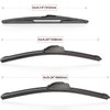 RAINTOK Windshield Wiper Blades Replacement for 2007-2014 Ford Edge Original