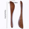 Tsuchbis 2Pcs 6 Inch Wooden Butter Spreaders Mini Kitchen Spatulas