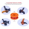 Worx Replacement Trimmer Line - 0.065 Edger Spool for Electric