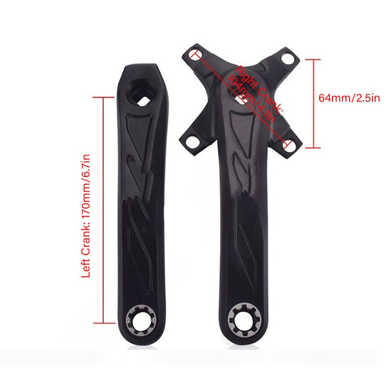 Bike Crankset Mountain Bike Crank Arm Set with 34T Positive