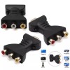custom-sign HDMI Male to 3 RCA Female Composite AV Video