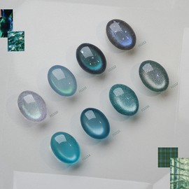 From the Nail Teal Green 8 types of individual magnetic gel / 프롬더네일 틸그린 8종 단품 자석젤
