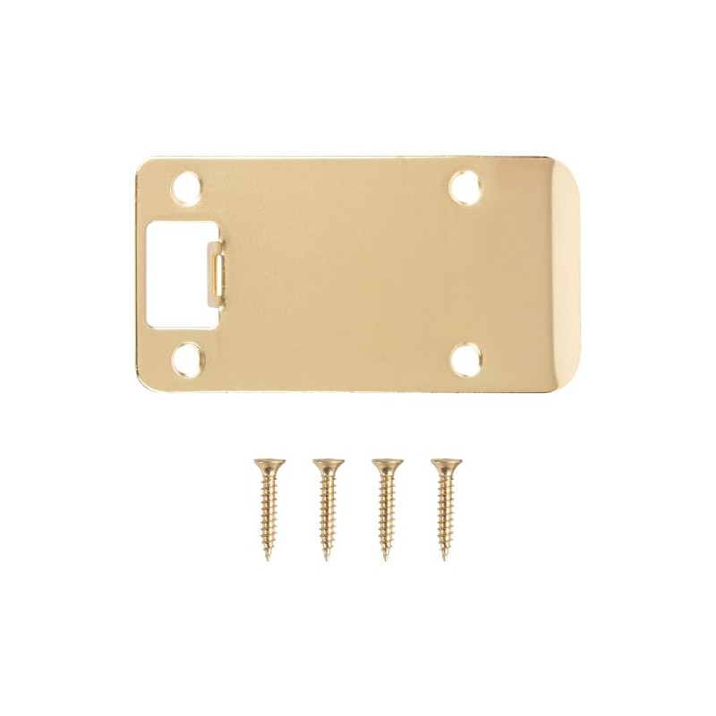 Round Corner Extended Lip Strike Plate, 2-1/4" x 4", (4-1/2"