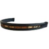 Equitem Large Light Topaz Rectangular Crystal Bling Leather English Browband