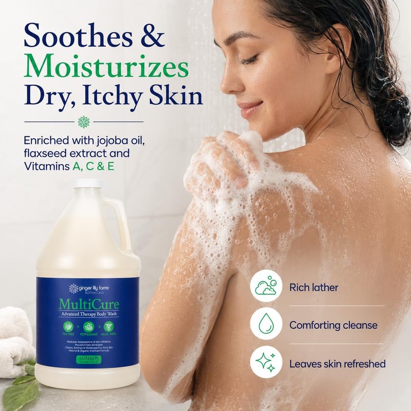 Ginger Lily Farms Botanicals MultiCure Gel Corporal Terapia Avanzada Árbol