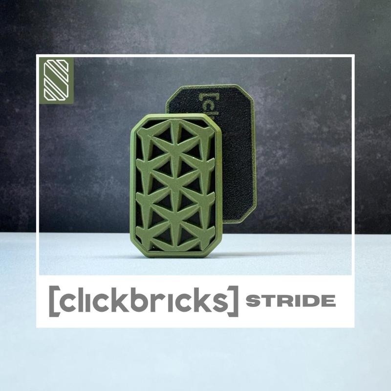 Clickbricks Stride 3D Magnetic Fidget Slider - Sleek Portable Design,