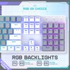 104-Key RGB Backlit Mechanical Gaming Keyboard - 2.4G/USB-C/Bluetooth, Programmable, PBT