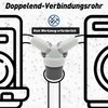 Washing Machine Drain Double Connection Y Adapter, Dishwasher Washing Machine